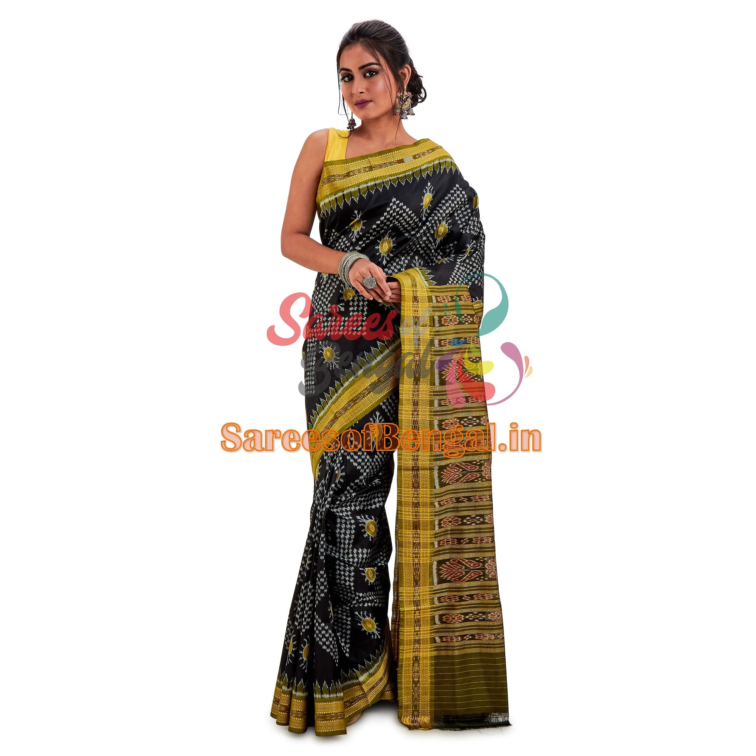 Tarabali Handwoven Ikkat Silk Saree