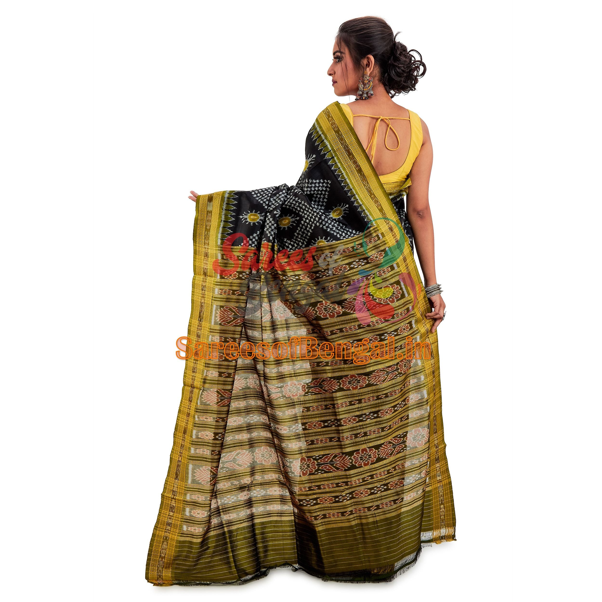 Tarabali Handwoven Ikkat Silk Saree