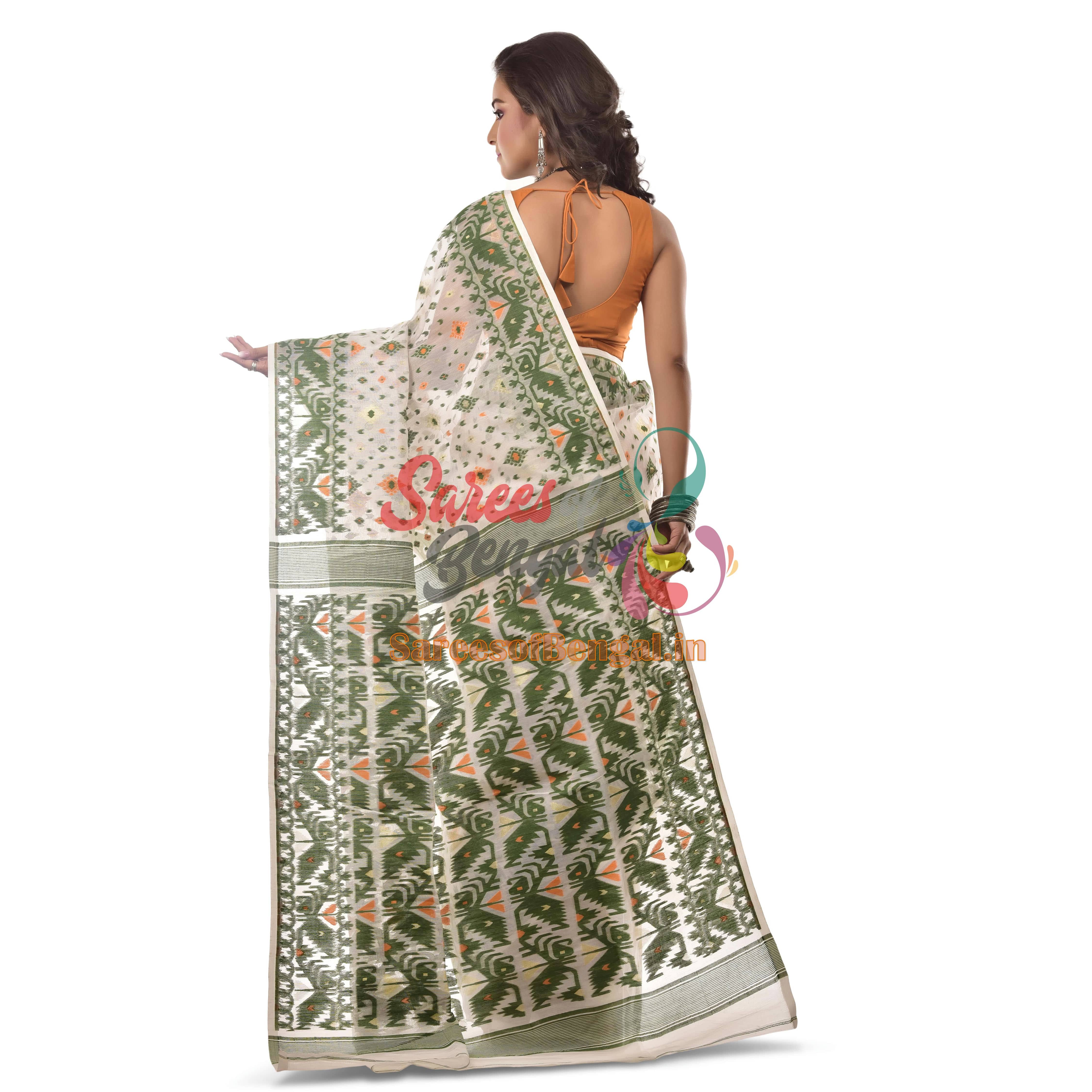 Traditional Jamdani Work Saree