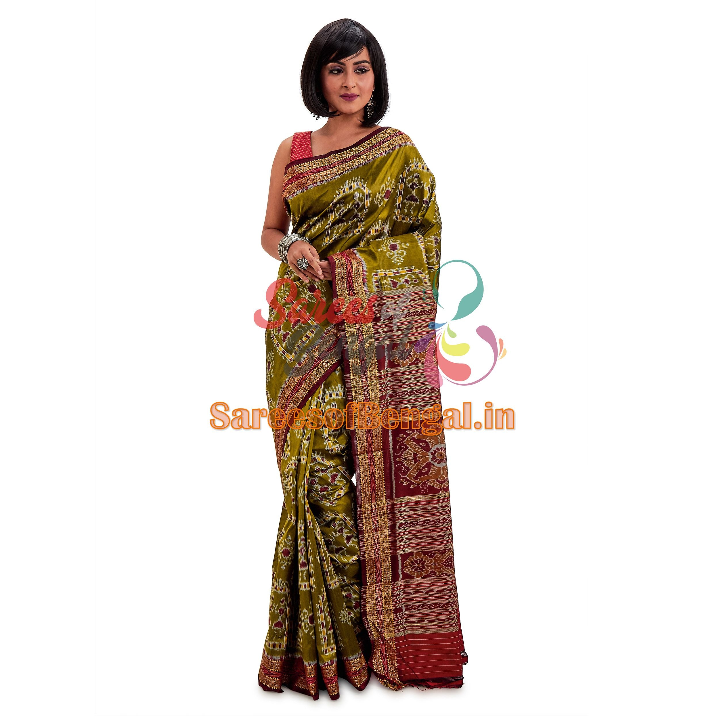 Odisha Ikkat Patta Saree